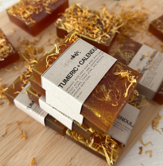 Turmeric + Calendula Soap (pre-order: orders will start shipping out 10.1.25)